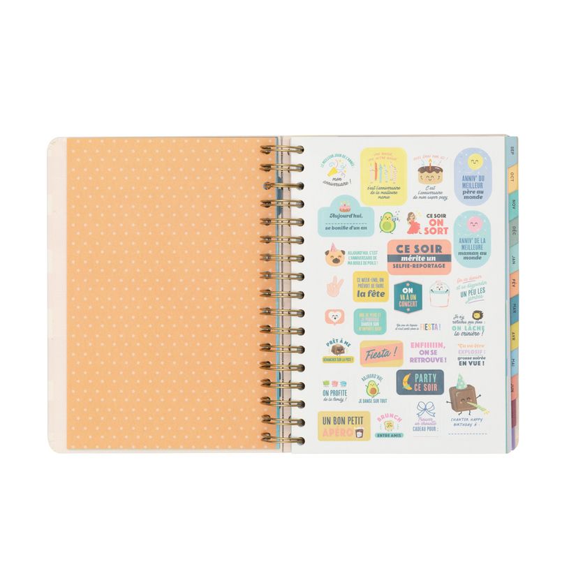 8445641000835-Agenda à spirale Mr Wonderful - 1 jour par page - 17 x 22 cm - Oberthur-P_405114667_15-1