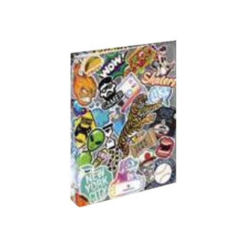 3664447115283-Oberthur Geek - Classeur à anneaux - A4 - dos 40 mm-P_405114689_1-0