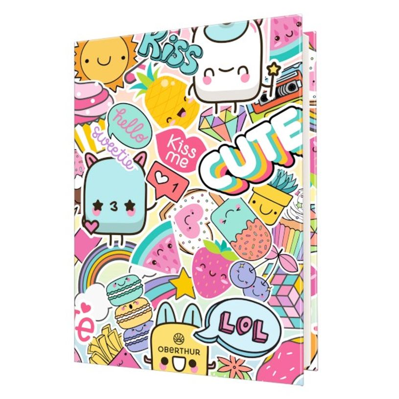 3664447124223-Agenda Kawaï Geek Patch - 1 jour par page - 12,5 x 17,5 cm - Oberthur-P_405114690_1-0