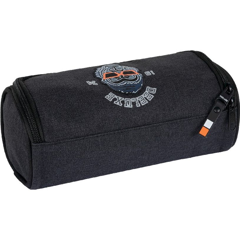 3664447122526-Trousse coffret Deeluxe - 1 compartiment - noir et gris chiné - Oberthur-P_405114710_2-1