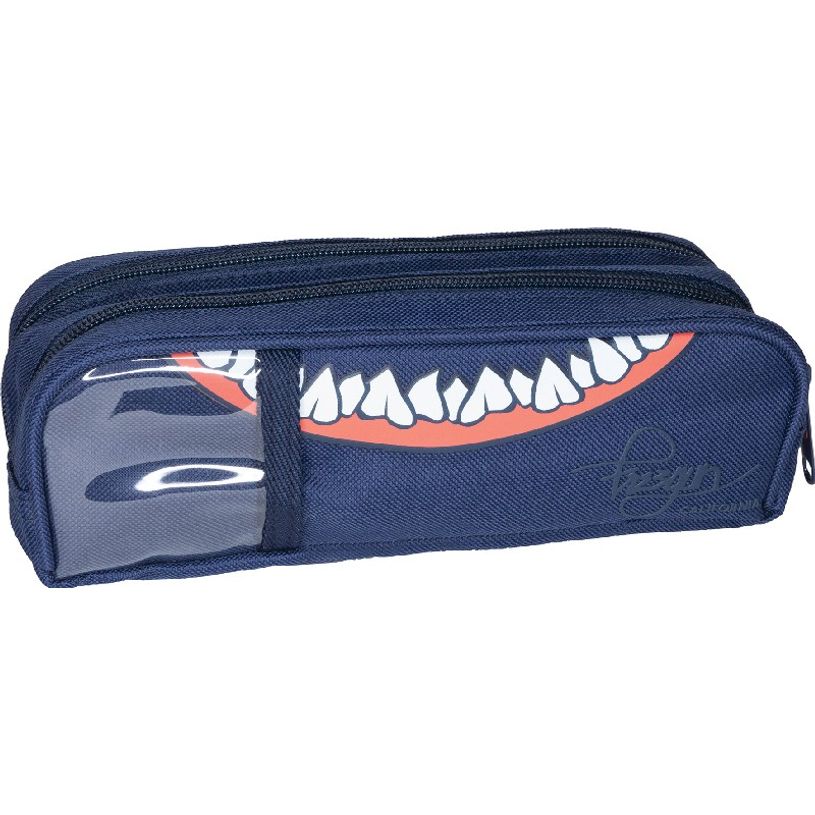 3664447122564-Trousse Freegun - 2 compartiments - bleu marine - Oberthur-P_405114716_2-1