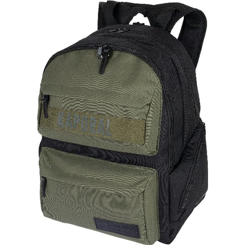 0404051147224-Sac à dos Kaporal Boy - 2 compartiments - noir et kaki - Oberthur-P_405114722_1-0