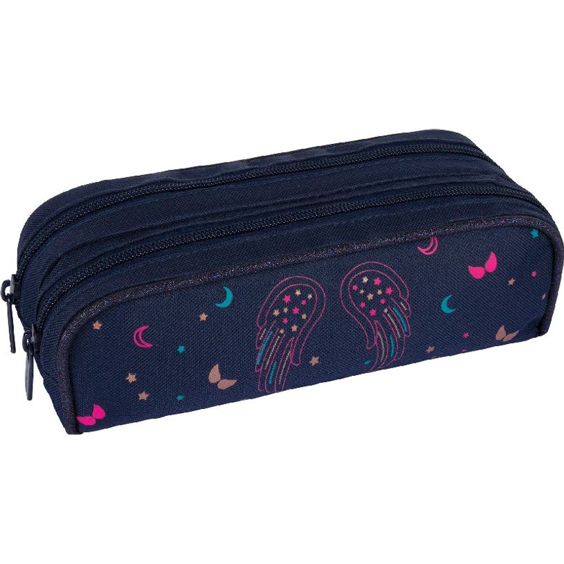 3664447121857-Trousse rectangulaire Little Karl Marc John - 2 compartiments - bleu marine - Oberthur-P_405114732_1-0