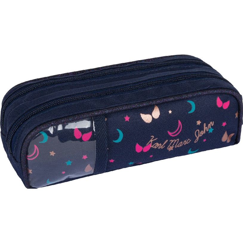 3664447121857-Trousse rectangulaire Little Karl Marc John - 2 compartiments - bleu marine - Oberthur-P_405114732_2-1