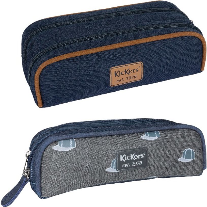 3664447122243-Trousse rectangulaire Kickers Boy - 2 compartiments - 2 modèles disponibles - Oberthur-P_405114749_1-0