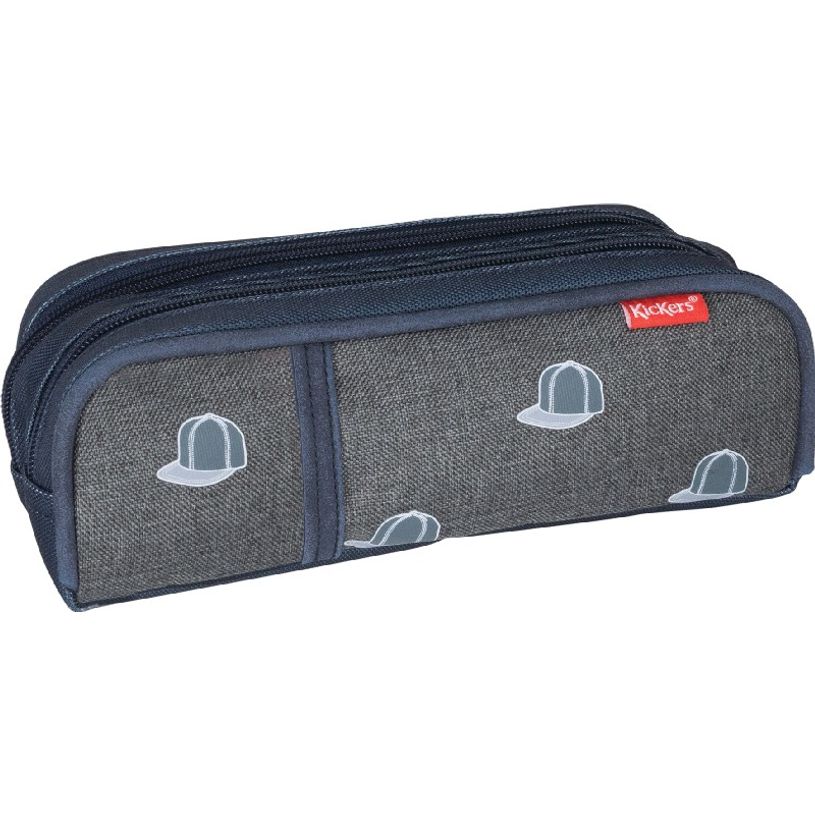 3664447122243-Trousse rectangulaire Kickers Boy - 2 compartiments - 2 modèles disponibles - Oberthur-P_405114749_2-1