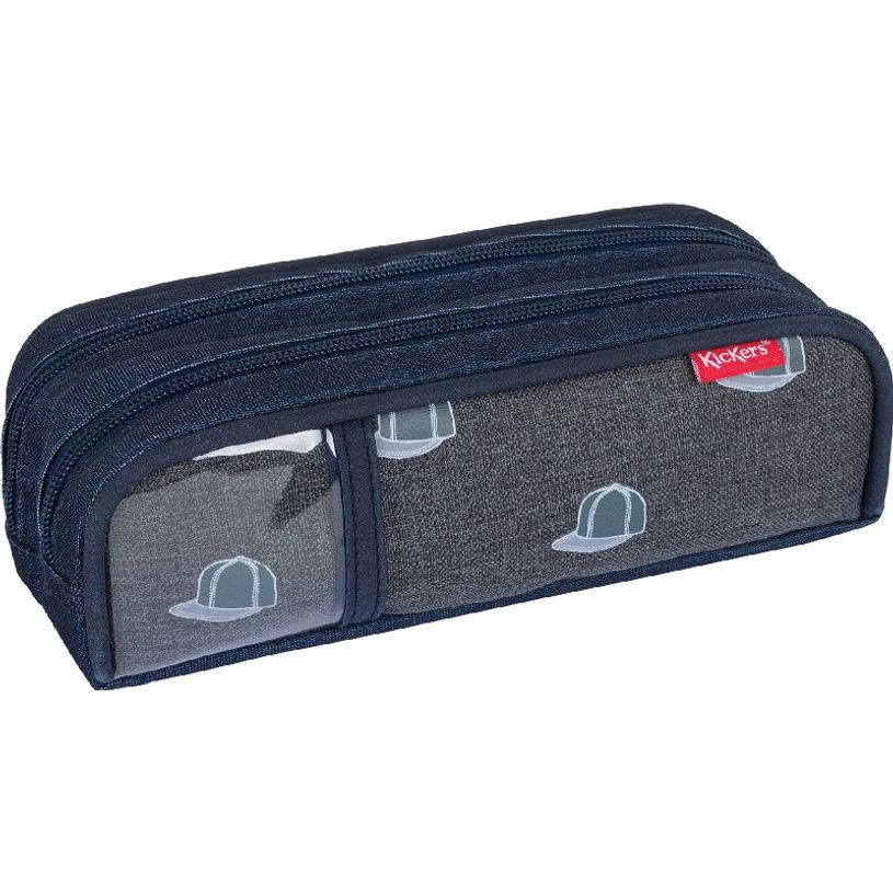 3664447122243-Trousse rectangulaire Kickers Boy - 2 compartiments - 2 modèles disponibles - Oberthur-P_405114749_6-5