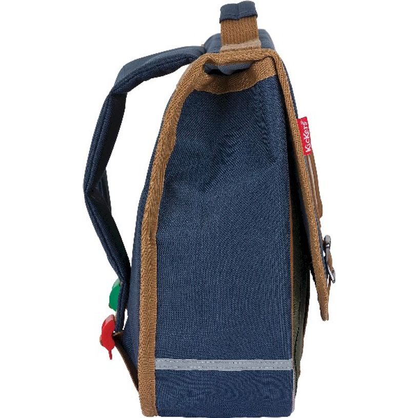 3664447124230-Cartable Kickers Boy 35 cm - 1 compartiment - marine et kaki - Oberthur-P_405114750_5-4