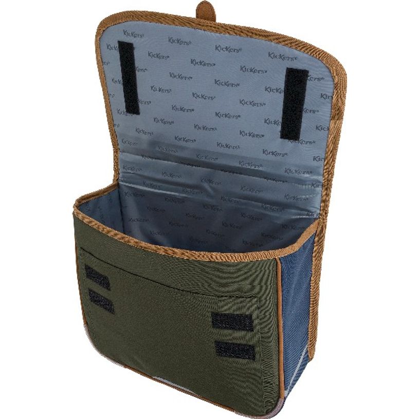 3664447124230-Cartable Kickers Boy 35 cm - 1 compartiment - marine et kaki - Oberthur-P_405114750_6-5