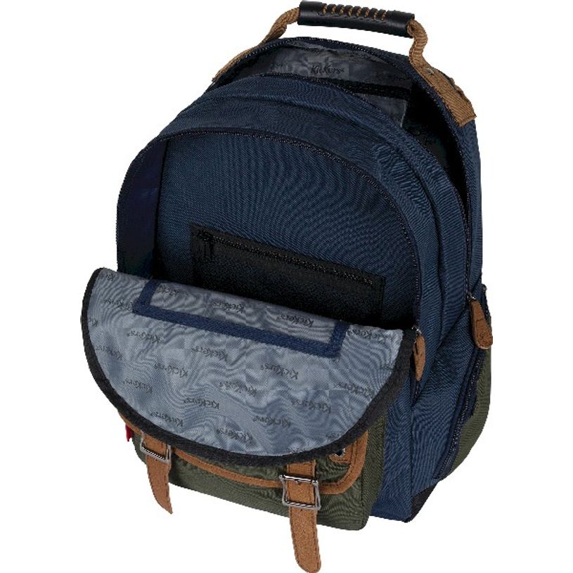 3664447124247-Sac à dos Kickers Boy - 2 compartiments - marine et kaki - Oberthur-P_405114752_6-5