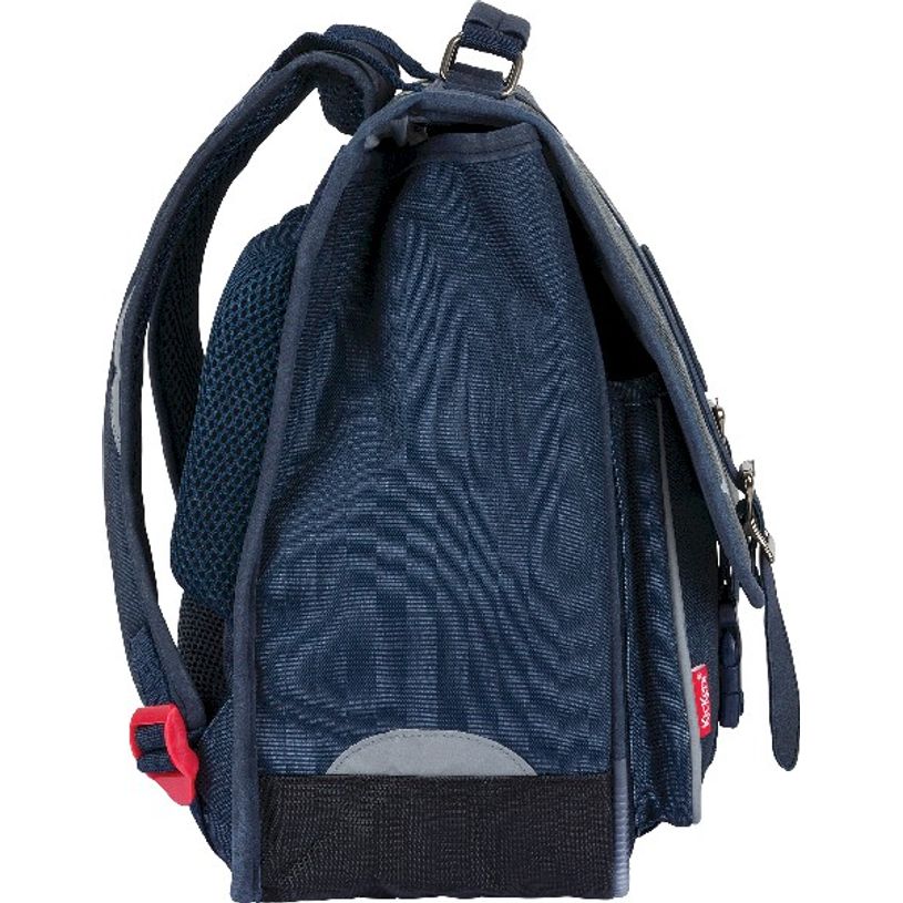 3664447122250-Cartable Kickers Boy 38 cm - 2 compartiments - gris chiné et marine - Oberthur-P_405114754_5-4