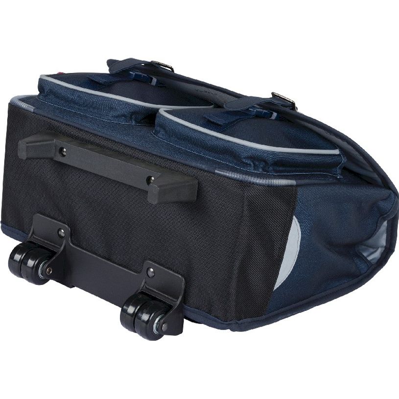 3664447124261-Cartable à roulettes Kickers Boy 38 cm - 2 compartiments - gris chiné et marine - Oberth-P_405114755_3-2