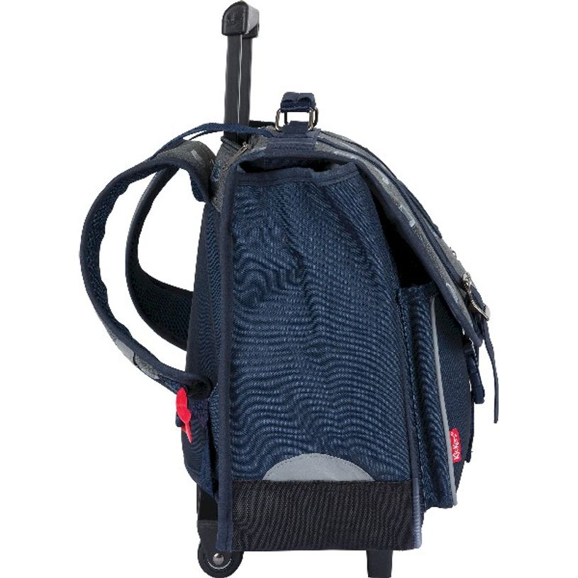 3664447124261-Cartable à roulettes Kickers Boy 38 cm - 2 compartiments - gris chiné et marine - Oberth-P_405114755_6-5