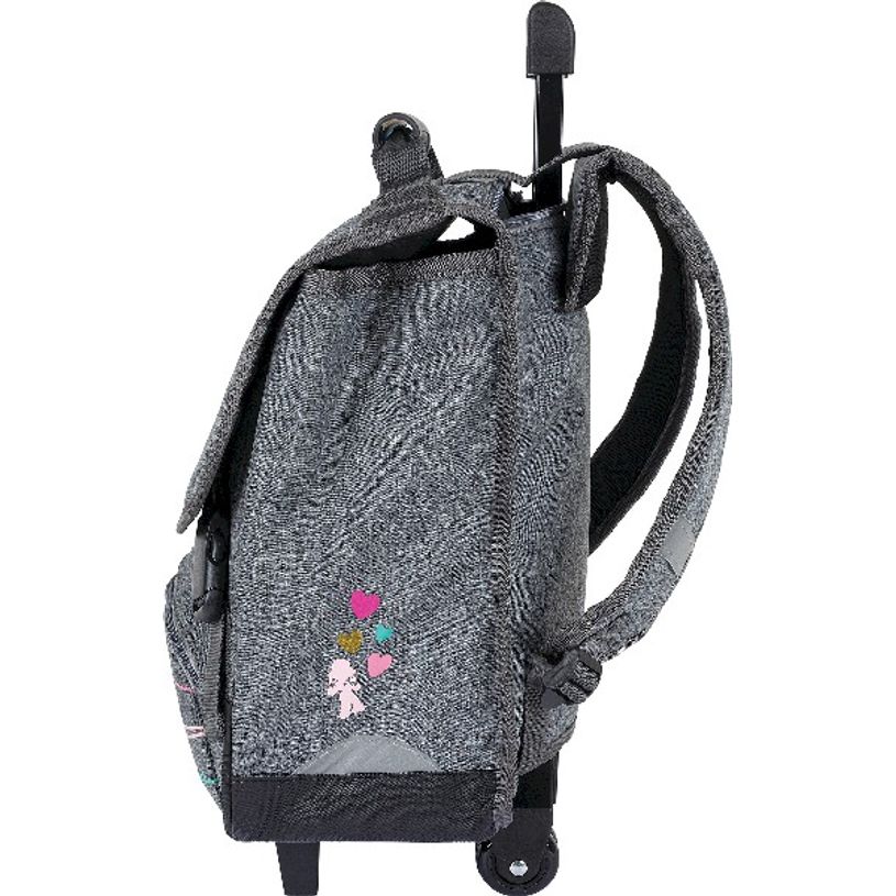 3664447121833-Cartable à roulettes Lola Espeleta 38 cm - 2 compartiments - Oberthur-P_405114764_5-4