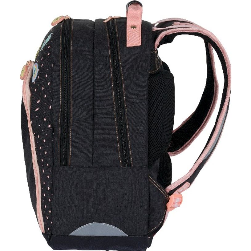 3664447122298-Sac à dos Mr Wonderful - 2 compartiments - gris chiné et corail - Oberthur-P_405114774_4-3