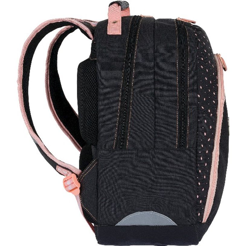 3664447122298-Sac à dos Mr Wonderful - 2 compartiments - gris chiné et corail - Oberthur-P_405114774_5-4