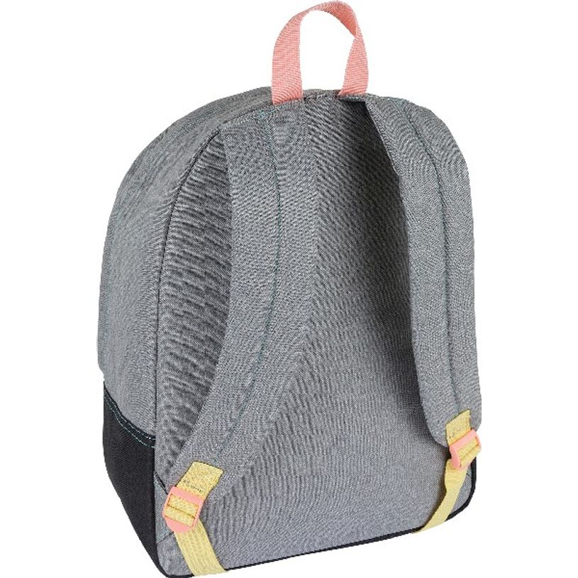 3664447125077-Sac à dos Mr Wonderful - 1 compartiment - gris chiné et corail - Oberthur-P_405114779_2-1