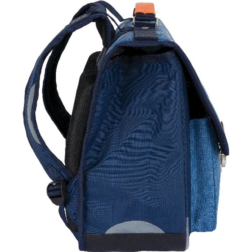 3664447121734-Cartable By Oberthur Boy Avions 38 cm - 2 compartiments - marine et bleu chiné - Oberthur-P_405114781_6-5
