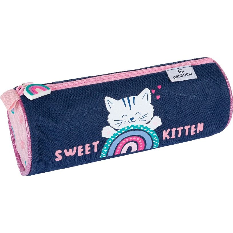 3664447121420-Trousse ronde Chaton - 1 compartiment - Oberthur-P_405114786_1-0