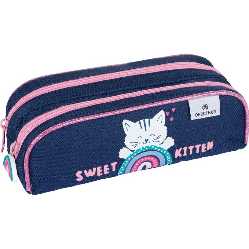 3664447121437-Trousse rectangulaire Chaton - 2 compartiments - Oberthur-P_405114787_1-0