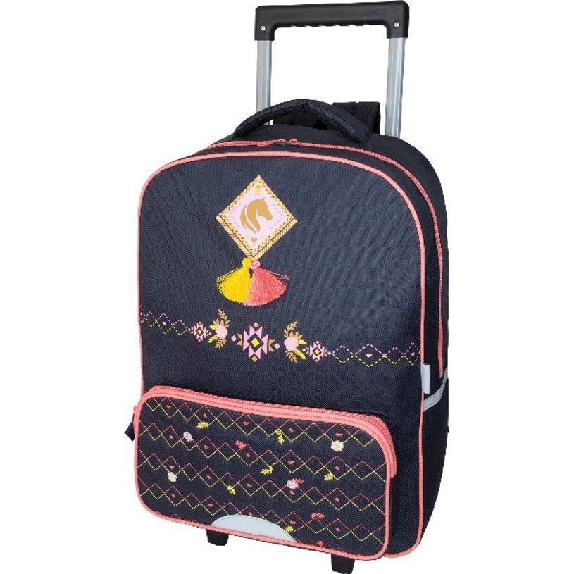 3664447121680-Sac à dos à roulettes Cheval - 1 compartiment - Oberthur-P_405114794_1-0