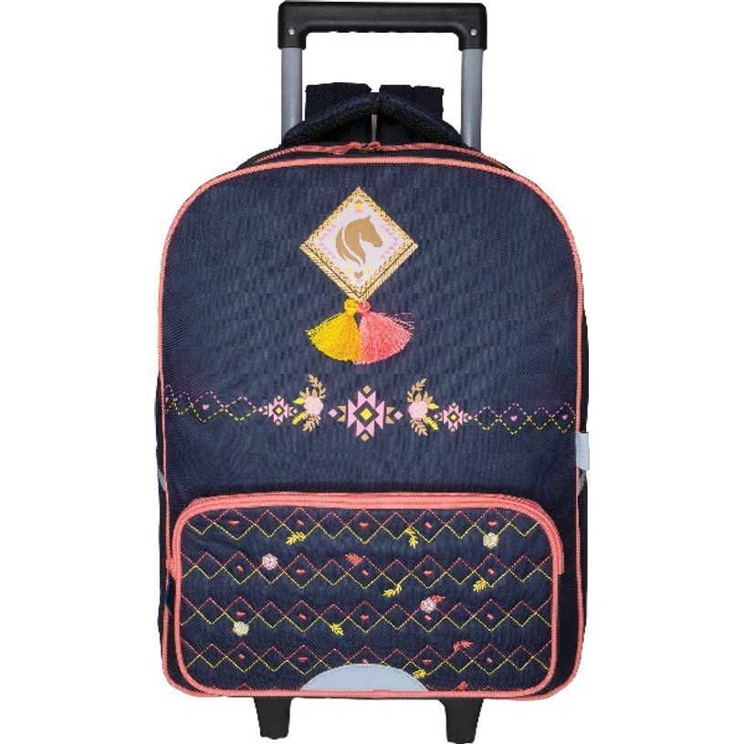 3664447121680-Sac à dos à roulettes Cheval - 1 compartiment - Oberthur-P_405114794_4-3