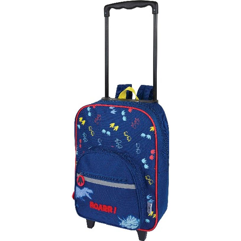 3664447122342-Sac maternelle à roulettes Dino - 1 compartiment - marine - Oberthur-P_405114816_1-0