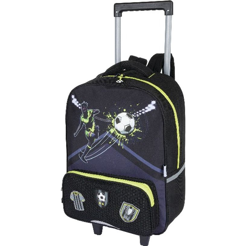 0404051148221-Sac à dos à roulettes Football - 1 compartiment - noir - Oberthur-P_405114822_1-0