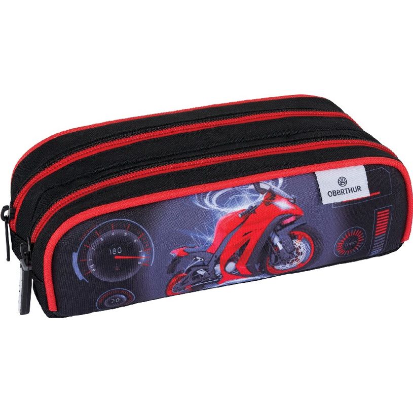 3664447122427-Trousse rectangulaire Megacars - 2 compartiments - 2 modèles disponibles - Oberthur-P_405114826_2-1