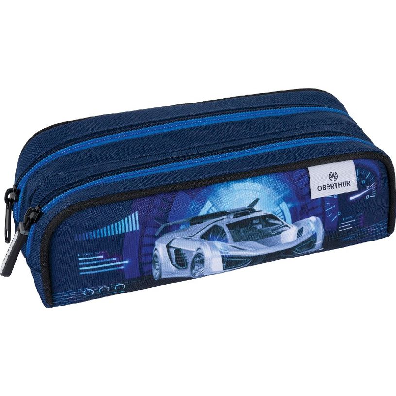 3664447122427-Trousse rectangulaire Megacars - 2 compartiments - 2 modèles disponibles - Oberthur-P_405114826_4-3