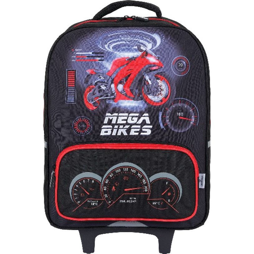 3664447122434-Sac à dos à roulettes Mégacars - 1 compartiment - 2 modèles disponibles - Oberthur-P_405114827_5-4