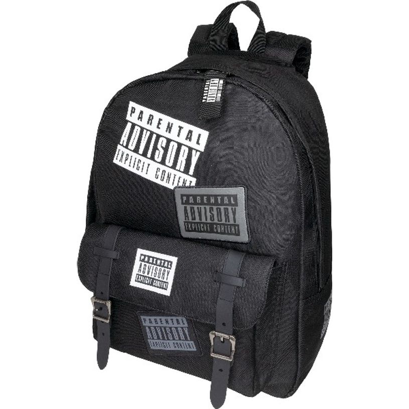 3664447122953-Sac à dos Parental Advisory - 1 compartiment - noir - Oberthur-P_405114836_1-0
