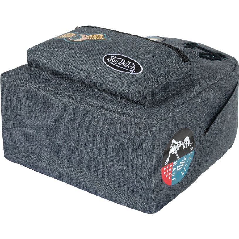 3664447122908-Sac à dos Von Dutch - 1 compartiment -  gris chiné - Oberthur-P_405114841_3-2