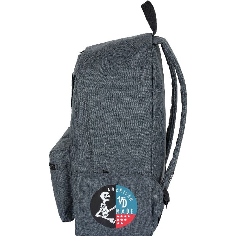 3664447122908-Sac à dos Von Dutch - 1 compartiment -  gris chiné - Oberthur-P_405114841_4-3