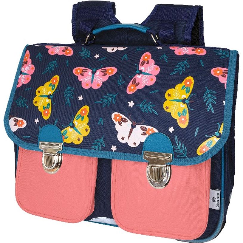 3664447125015-Cartable By Oberthur Girl 38 cm - 2 compartiments - marine et rose - Exclusivité Bureau V-P_405114844_1-0