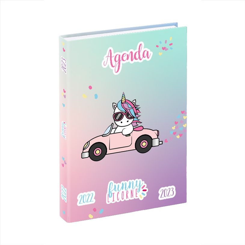 3135257458094-Agenda Licorne - 1 jour par page - 12 x 17 cm - 2 modèles disponibles - Viquel-P_405114860_2-1
