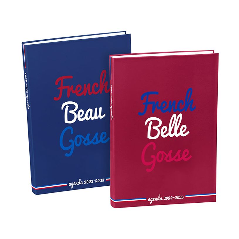 3135257458735-Agenda French BG - 1 jour par page - 12 x 17 cm - disponible en bleu ou rouge - Viquel-P_405114862_1-0