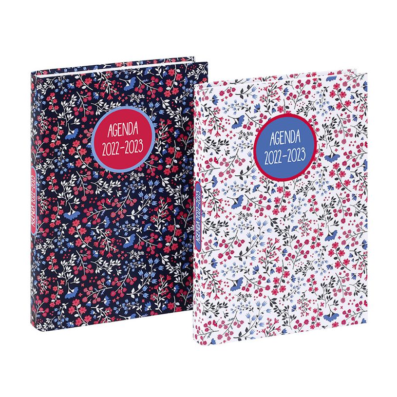 3135257452634-Agenda Liberty - 1 jour par page - 12 x 17 cm - disponible en blanc ou bleu marine - Vique-P_405114863_1-0