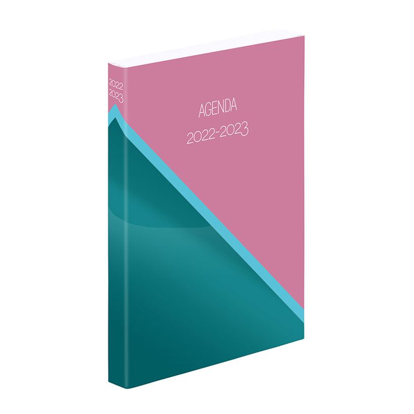 3135257468772-Agenda Duality - 1 jour par page - 12 x 17 cm - disponible en rose/vert ou bleu/pêche - V-P_405114864_2-1