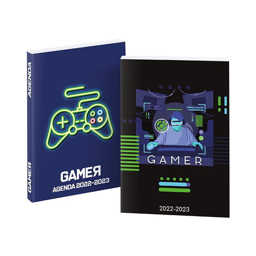 3135257463036-Agenda Gamer - 1 jour par page - 12 x 17 cm - 2 modèles disponibles - Viquel-P_405114865_1-0