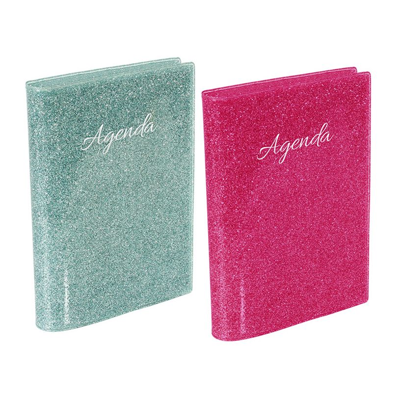 3135257478580-Agenda Glossy - 1 jour par page - 12 x 17 cm - disponible en rose fuchsia ou turquoise cla-P_405114868_1-0