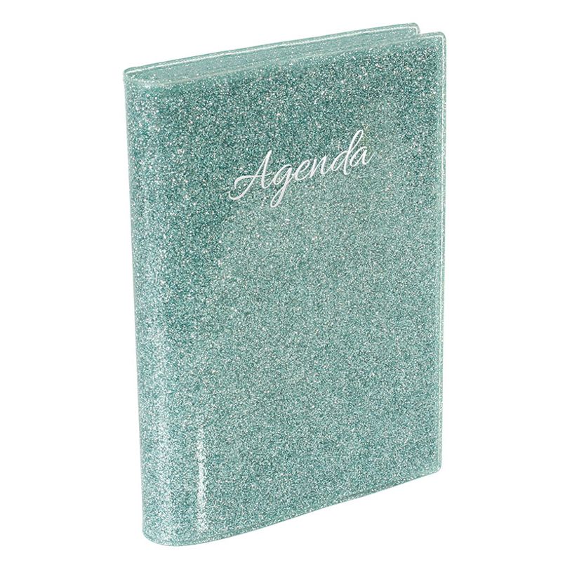 3135257478580-Agenda Glossy - 1 jour par page - 12 x 17 cm - disponible en rose fuchsia ou turquoise cla-P_405114868_2-1