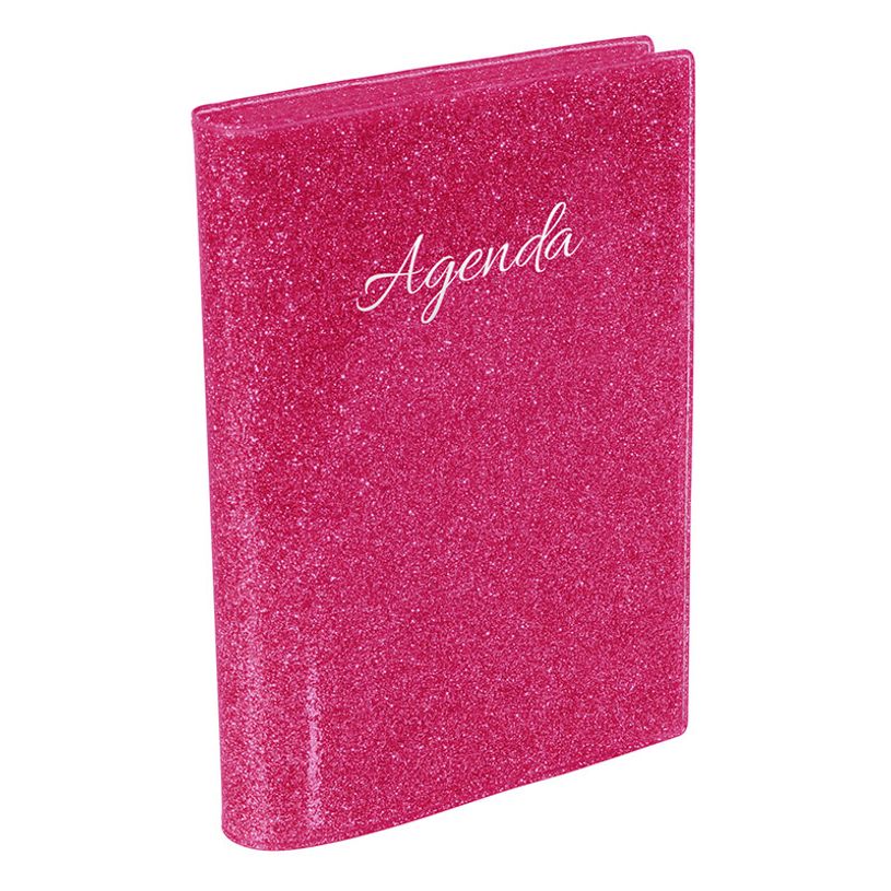 3135257478580-Agenda Glossy - 1 jour par page - 12 x 17 cm - disponible en rose fuchsia ou turquoise cla-P_405114868_3-2