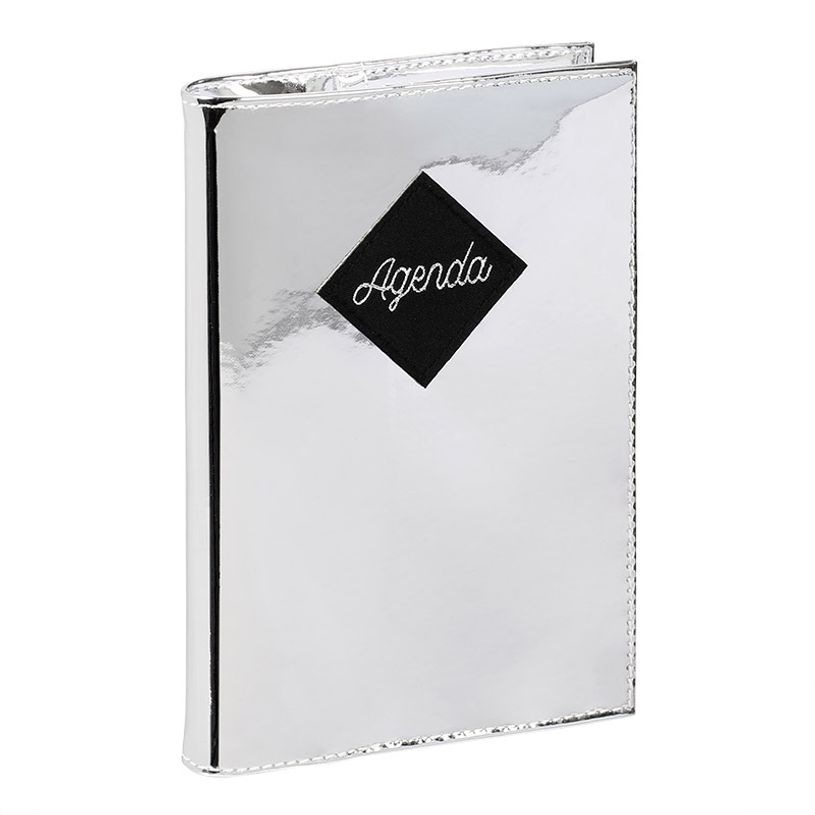 3135257472892-Agenda Diamond - 1 jour par page - 12 x 17 cm - disponible en argent ou rose doré - Vique-P_405114873_3-2