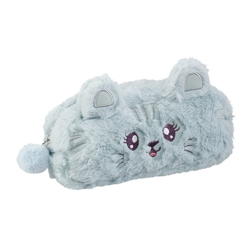3135258903074-Trousse rectangulaire Cuddle - 1 compartiment - 2 modèles disponibles :  chat ou lapin - -P_405114899_2-1