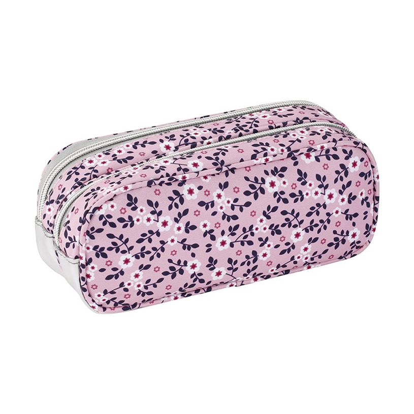 3135258772984-Trousse rectangulaire Liberty Chérie - 2 compartiments - 2 couleurs disponibles : rose ou-P_405114904_4-3