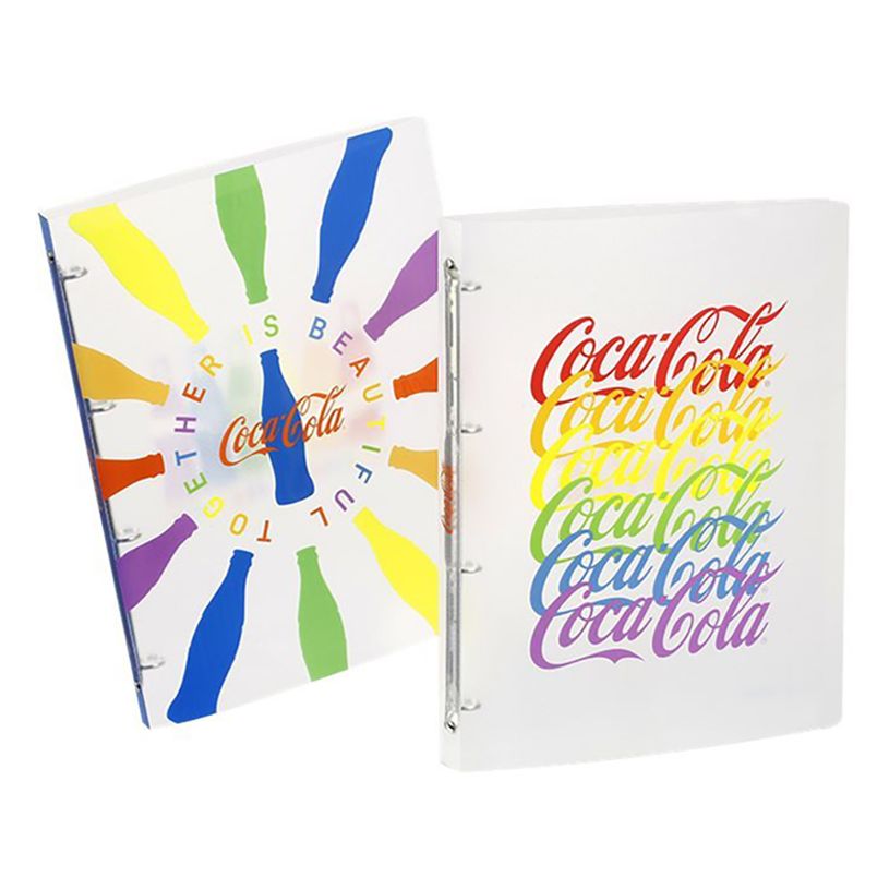 3135256098727-Viquel Coca-Cola - Classeur souple à anneaux - pour 100 feuilles - 2 modèles multicolore-P_405114915_1-0