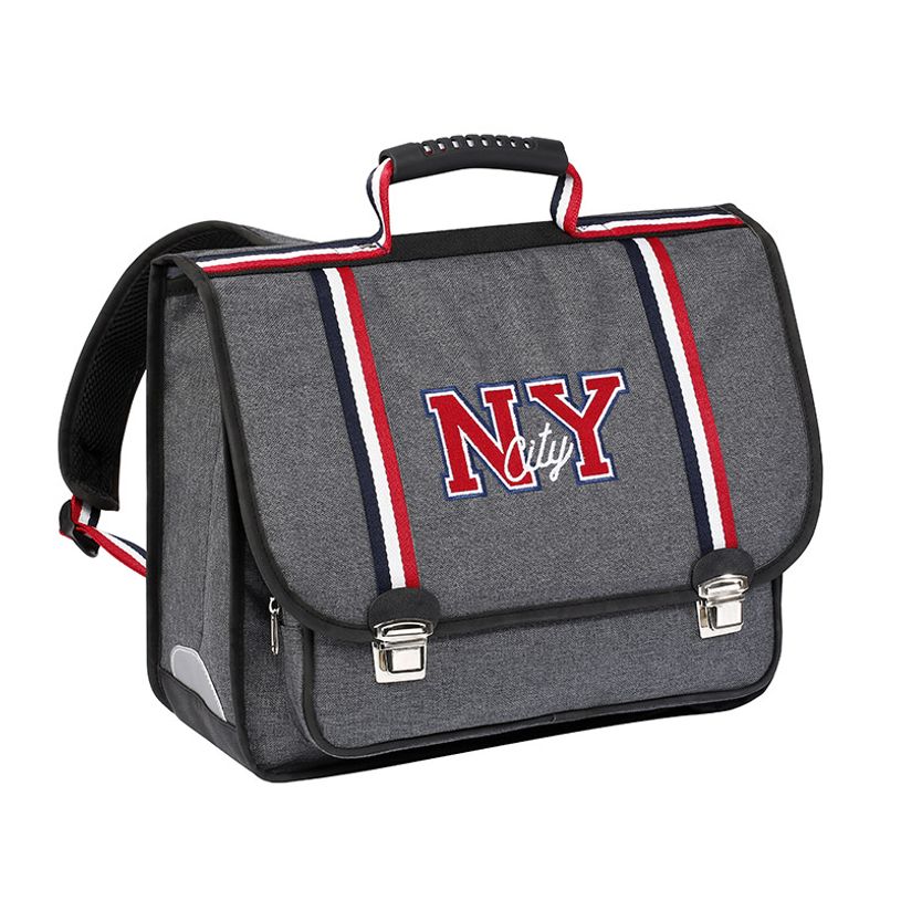 3135250989915-Cartable New-York City 38 cm - 2 compartiments - Exclusivité Bureau Vallée - Viquel-P_405114937_1-0
