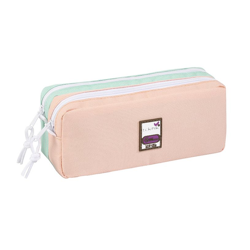 3135250989960-Trousse rectangulaire Teknik Pastel - 2 compartiments - 2 modèles disponibles - Exclusivi-P_405114939_2-1