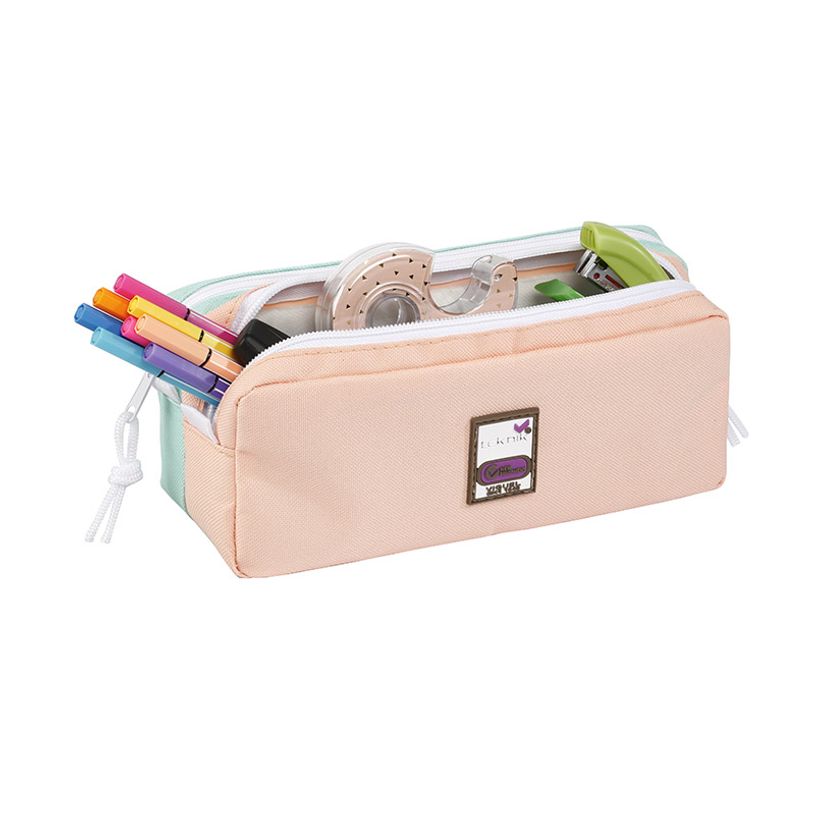 3135250989960-Trousse rectangulaire Teknik Pastel - 2 compartiments - 2 modèles disponibles - Exclusivi-P_405114939_6-5